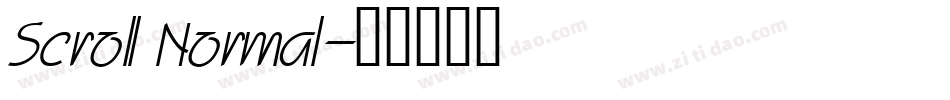 Scroll Normal字体转换